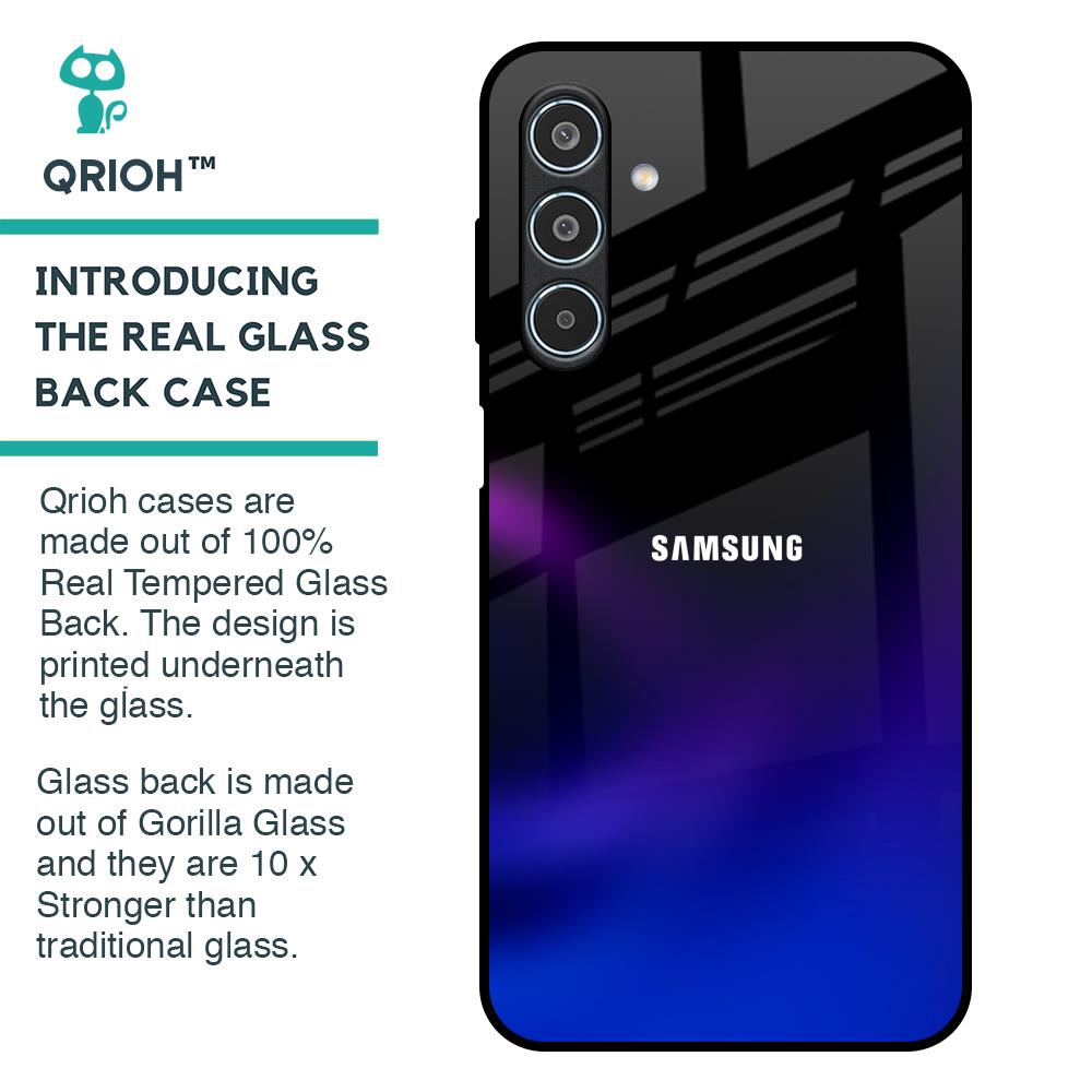 Black Onyx Glass Case for Samsung Galaxy M35 5G