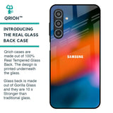 Fiery Orange Glass Case for Samsung Galaxy M35 5G