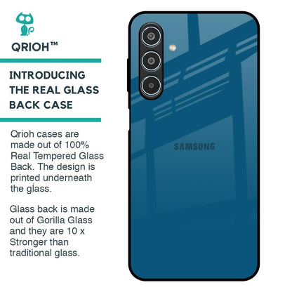 Cobalt Blue Glass Case for Samsung Galaxy M35 5G