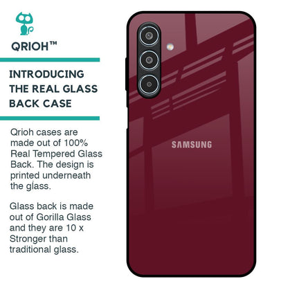 Classic Burgundy Glass Case for Samsung Galaxy M35 5G