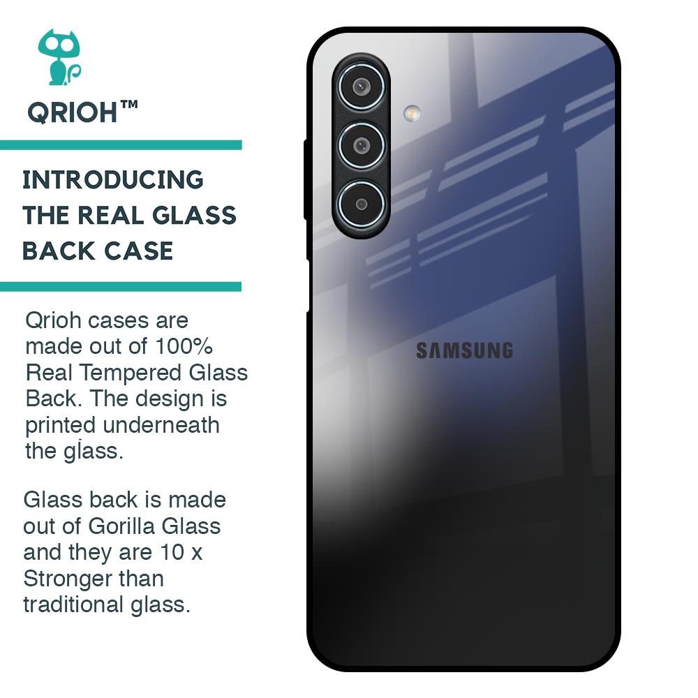 Black Tourmaline Glass Case for Samsung Galaxy M35 5G