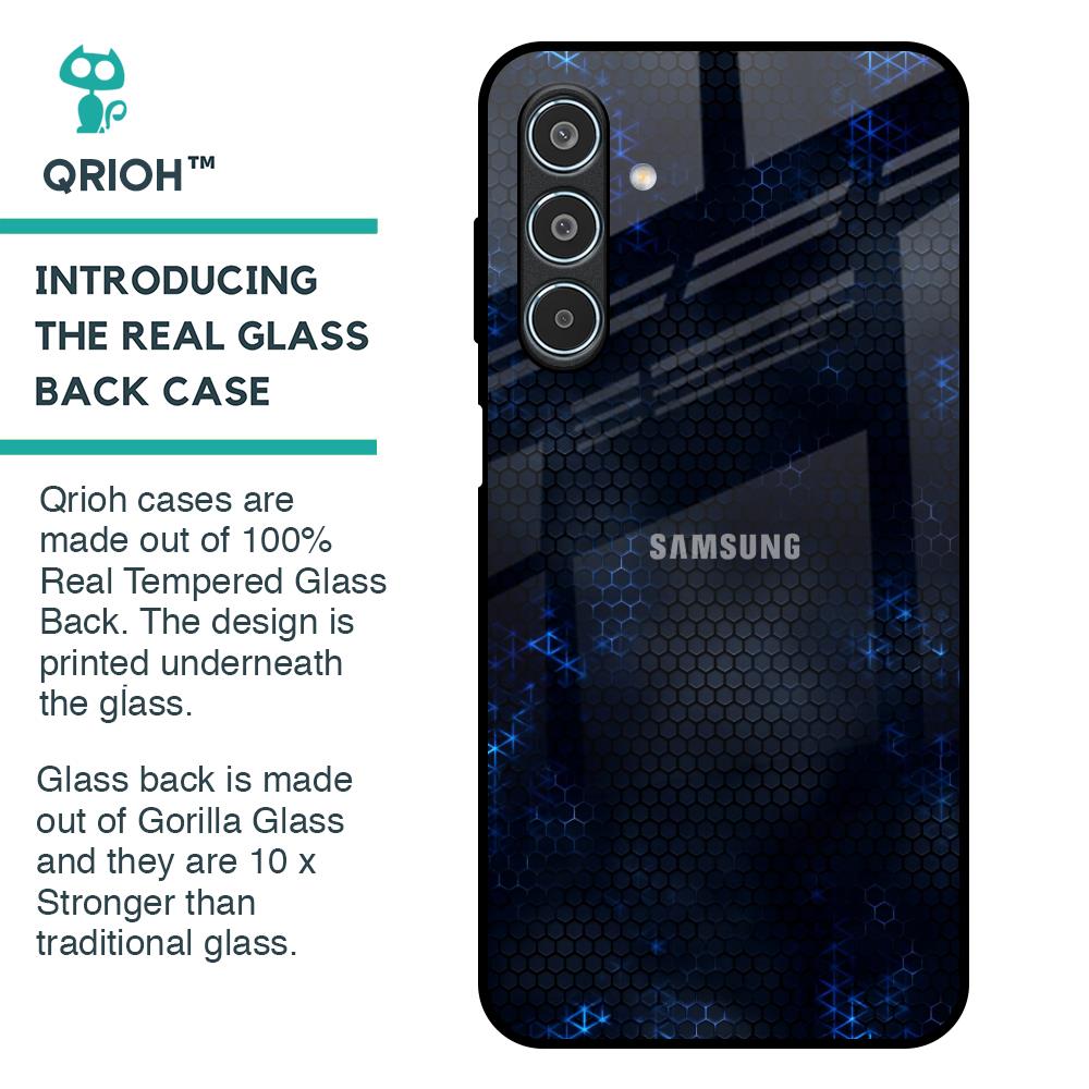 Blue Hues Glass Case for Samsung Galaxy M35 5G