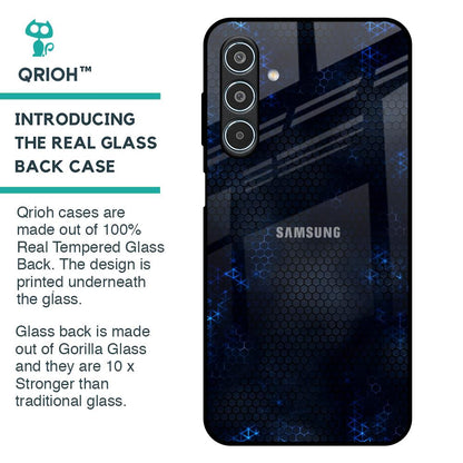 Blue Hues Glass Case for Samsung Galaxy M35 5G