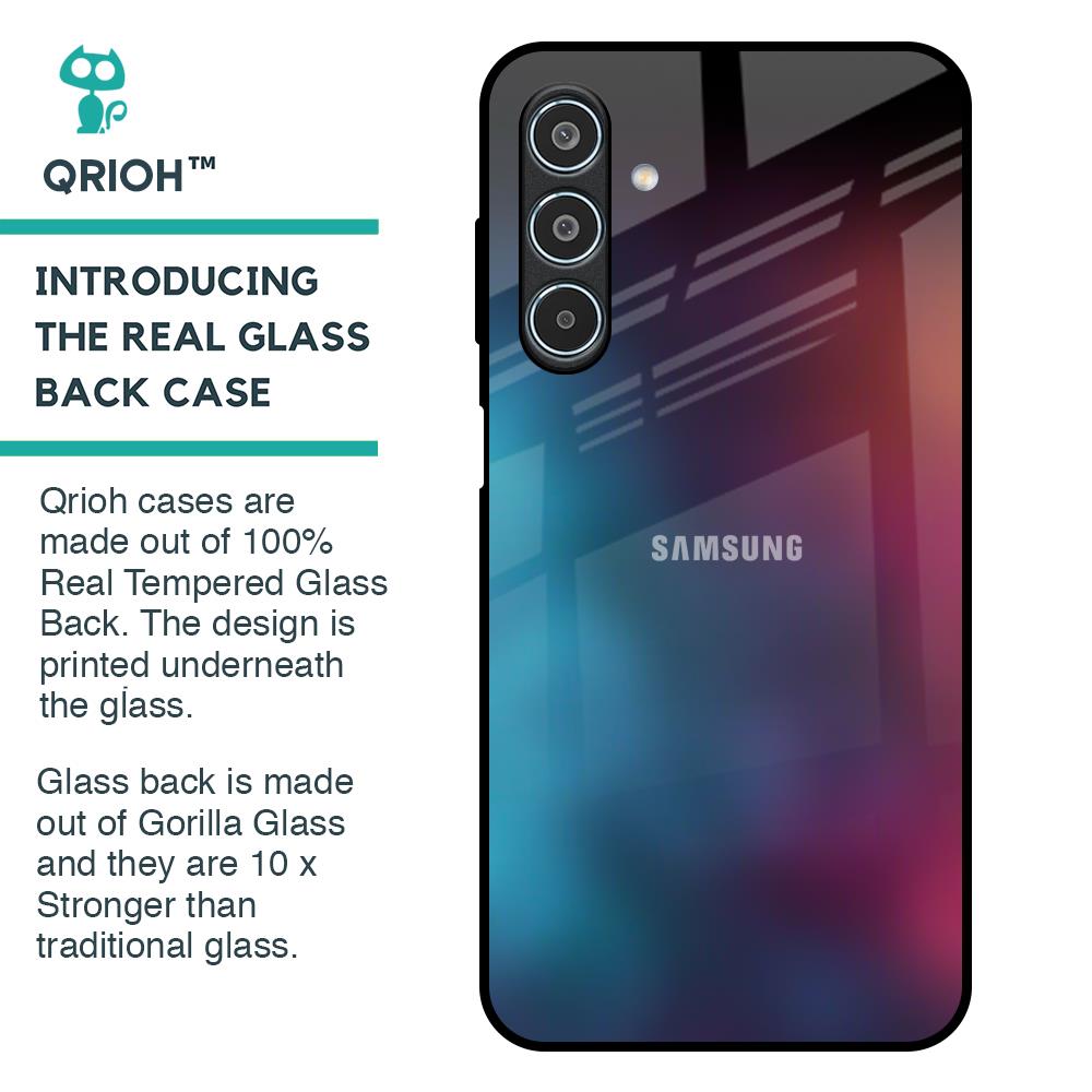 Color Explosion Glass Case for Samsung Galaxy M35 5G
