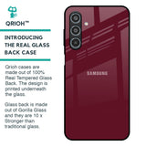 Classic Burgundy Glass Case for Samsung Galaxy M35 5G