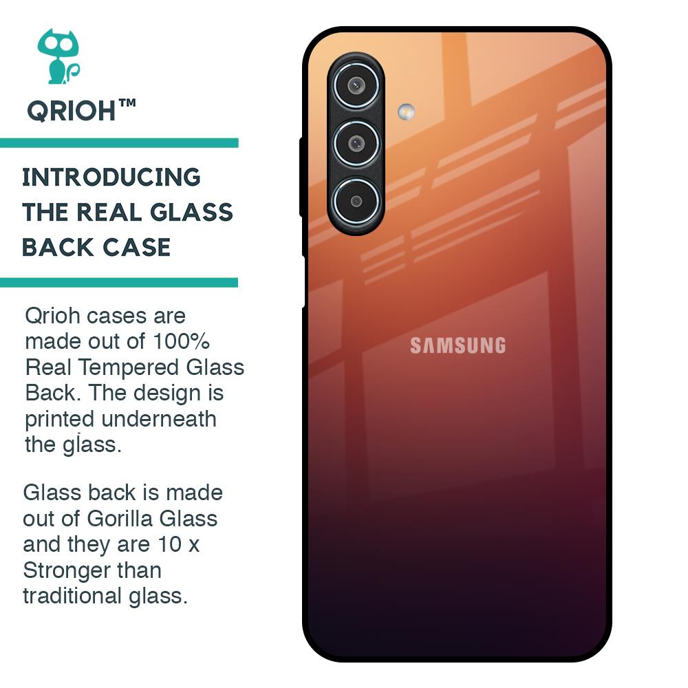 Sunset Background Glass Case for Samsung Galaxy M35 5G