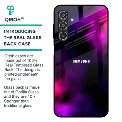 Pink Galaxy Glass Case for Samsung Galaxy M35 5G