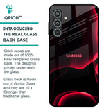 Red Thunder Glass Case for Samsung Galaxy M35 5G