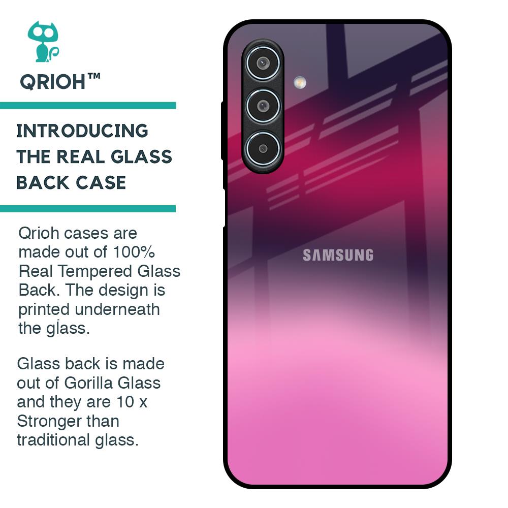 Pink Burn Gradient Glass Case for Samsung Galaxy M35 5G