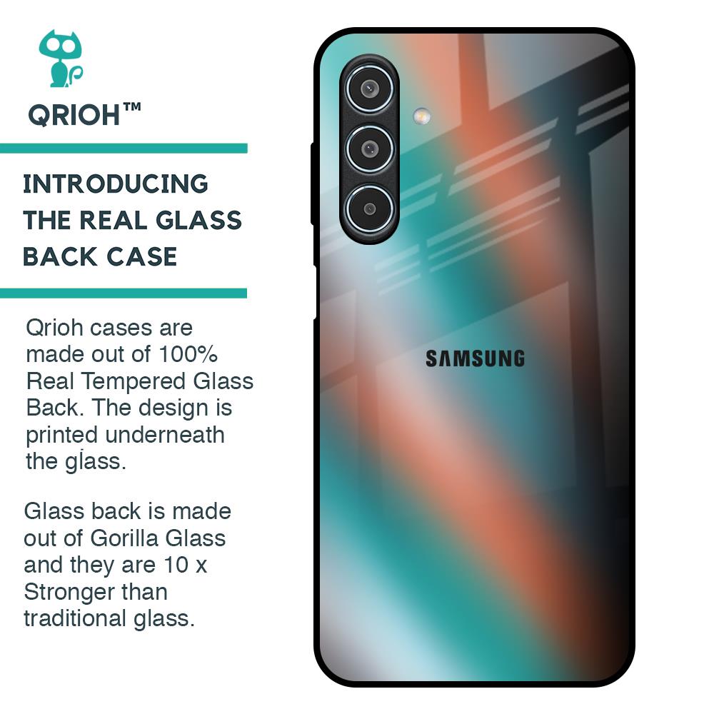 Melted Emerald Glass Case for Samsung Galaxy M35 5G