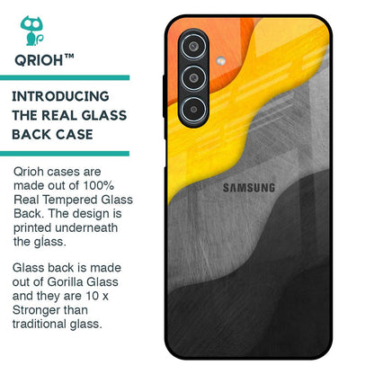 Dusty Color Waves Glass Case for Samsung Galaxy M35 5G