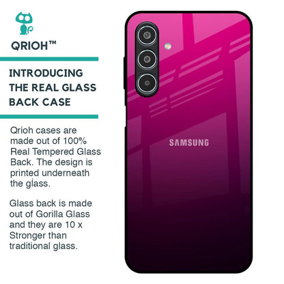 Purple Ombre Pattern Glass Case for Samsung Galaxy M35 5G