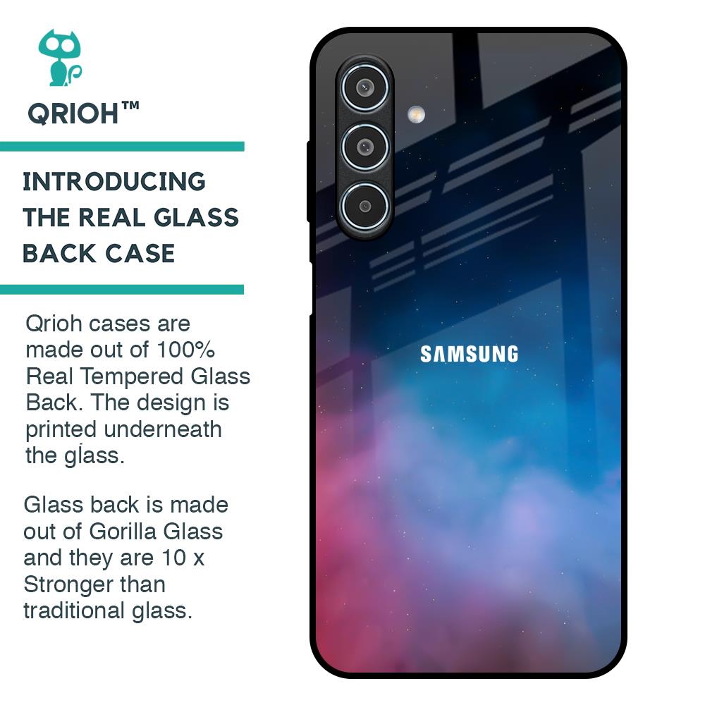 Cloudy Galaxy Glass Case for Samsung Galaxy M35 5G