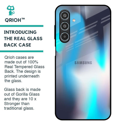 Blue Swan Shadow Glass Case for Samsung Galaxy M35 5G