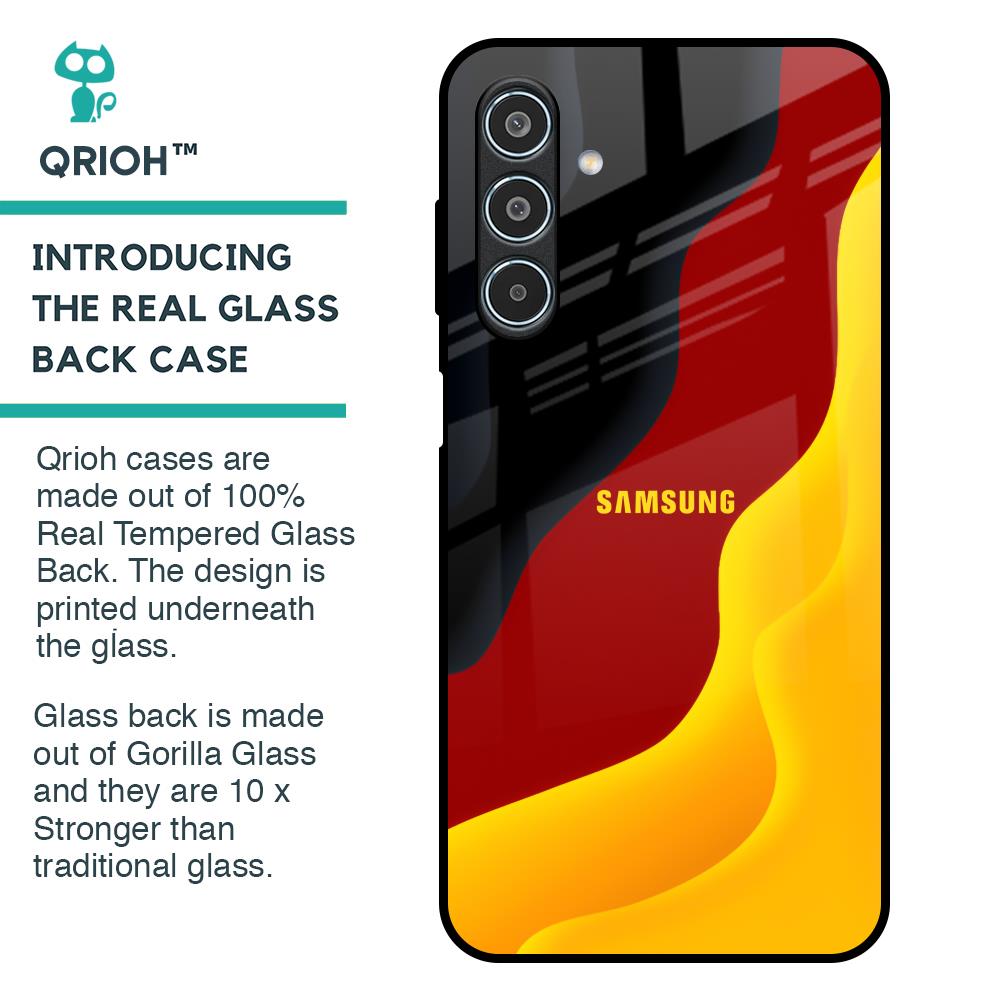 Carnelian Gold Glass Case for Samsung Galaxy M35 5G