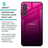 Purple Ombre Pattern Glass Case for Samsung Galaxy M35 5G