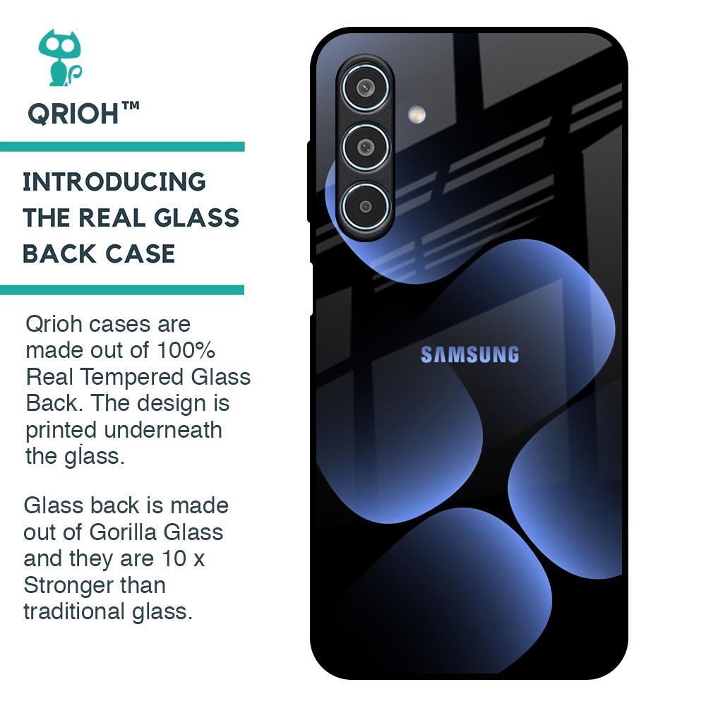 Five Blue Spots Glass Case for Samsung Galaxy M35 5G