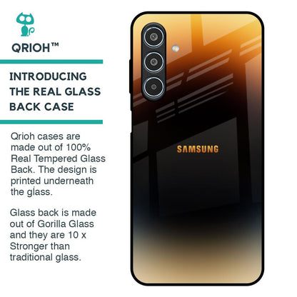 Grainy Yellow Glass Case for Samsung Galaxy M35 5G