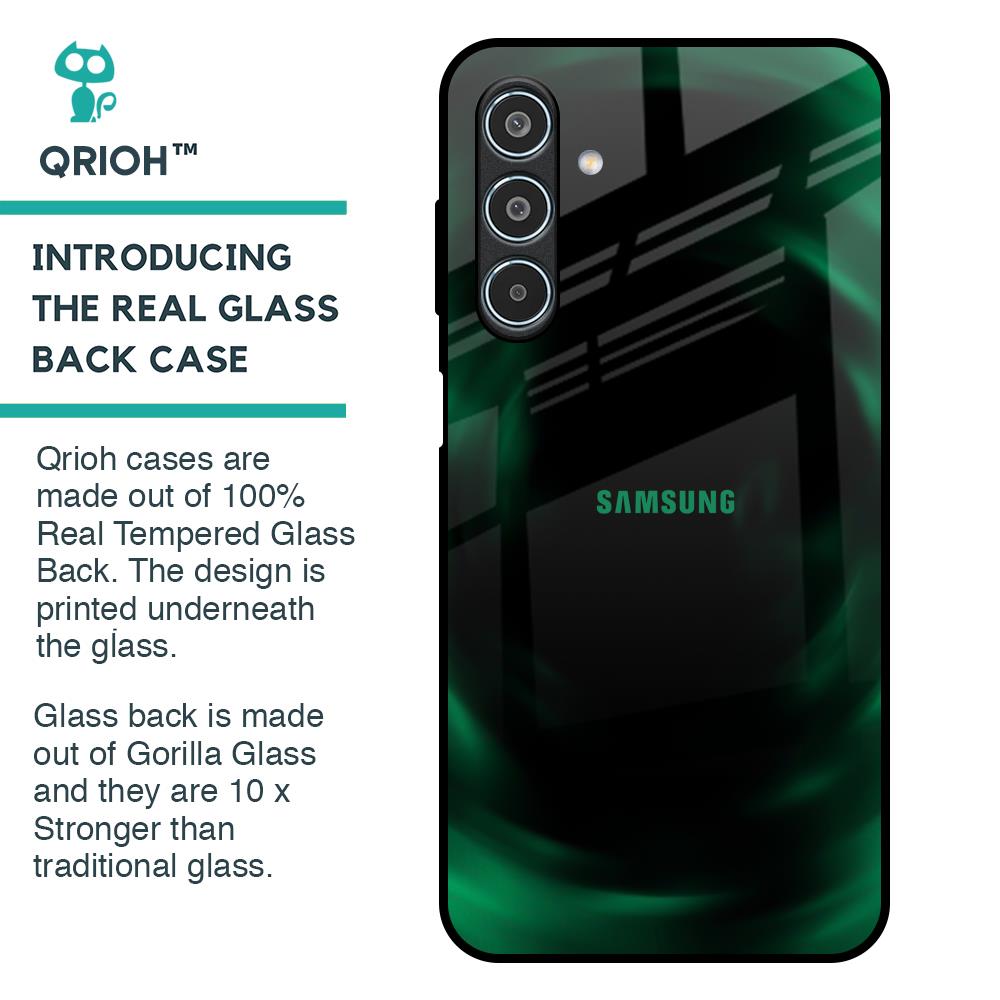 Green Well Glass Case for Samsung Galaxy M35 5G