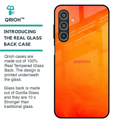 Tangy Orange Glass Case for Samsung Galaxy M35 5G