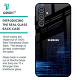 Blue Scratch Glass Case for Samsung Galaxy M35 5G