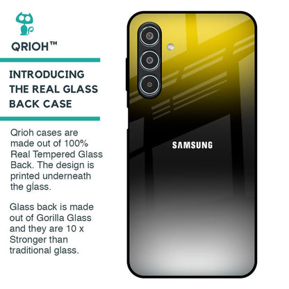 Yellow Shadow Glass Case for Samsung Galaxy M35 5G