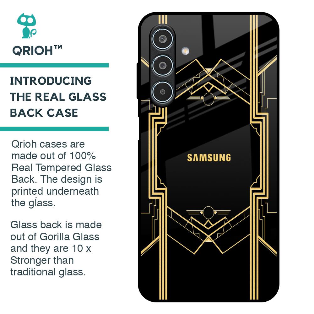 Sacred Logo Glass Case for Samsung Galaxy M35 5G