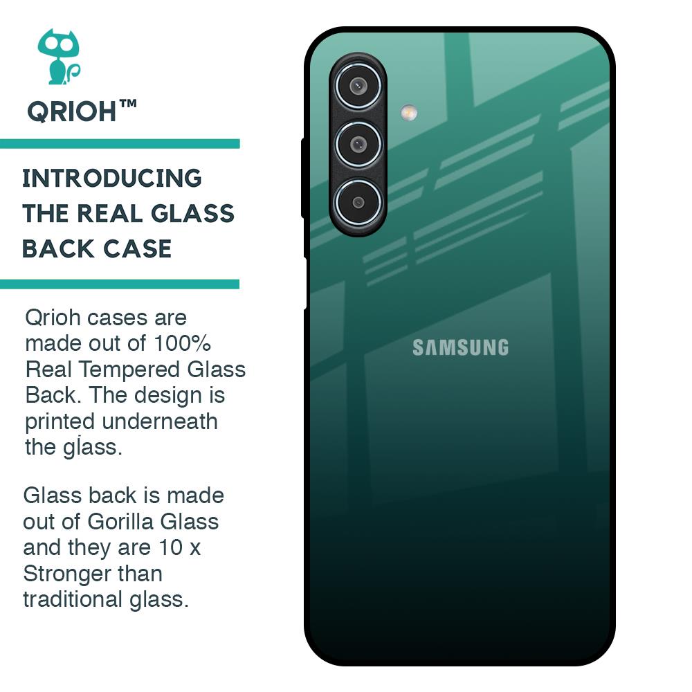 Palm Green Glass Case For Samsung Galaxy M35 5G