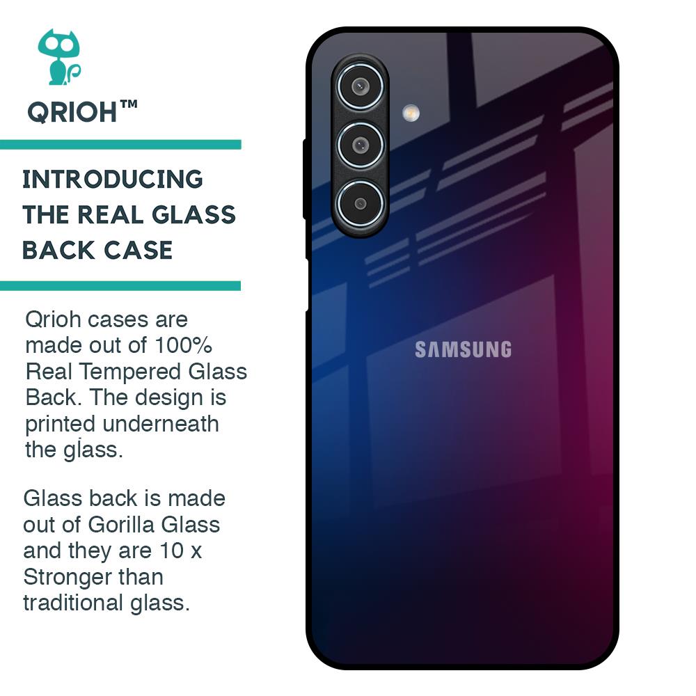 Mix Gradient Shade Glass Case For Samsung Galaxy M35 5G