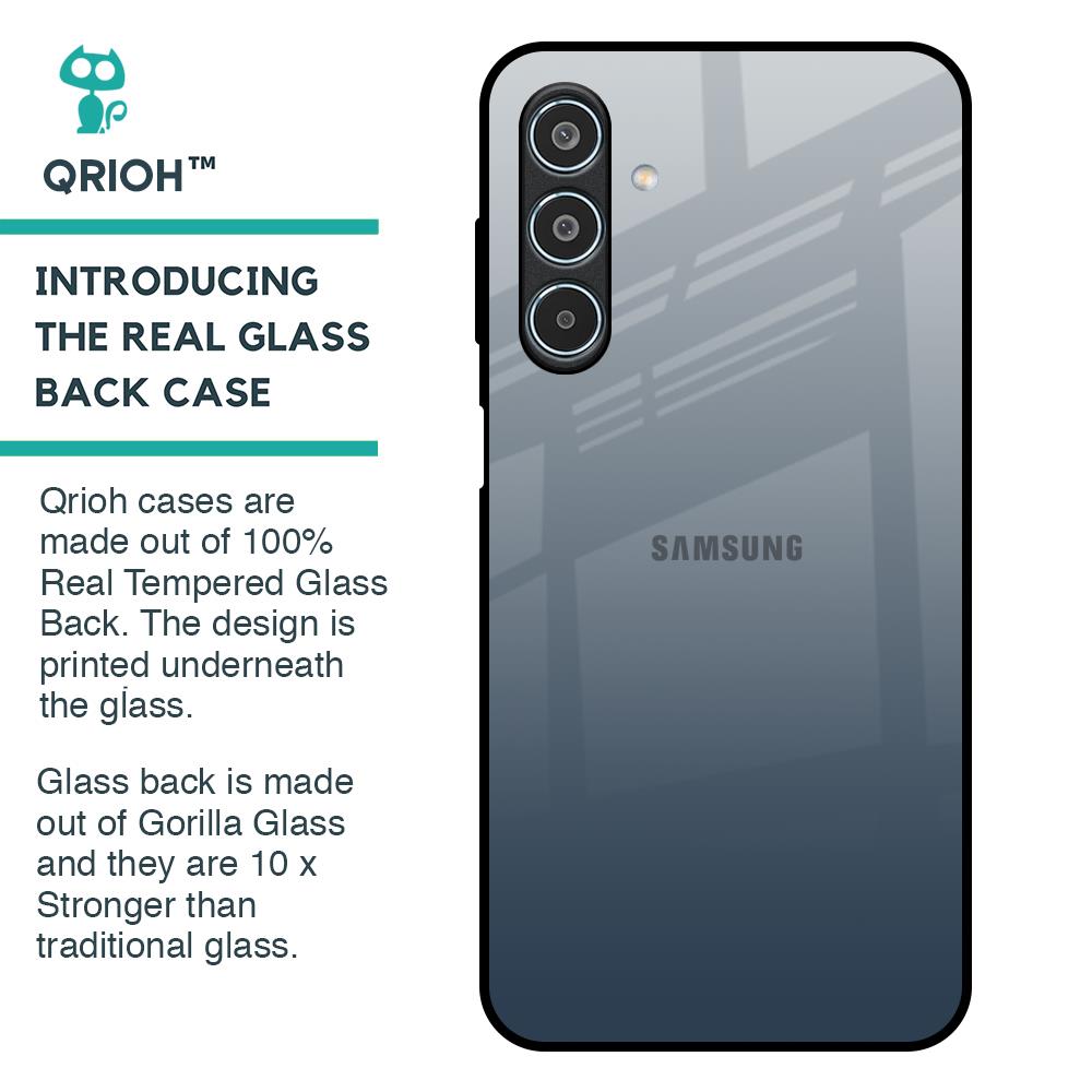 Smokey Grey Color Glass Case For Samsung Galaxy M35 5G