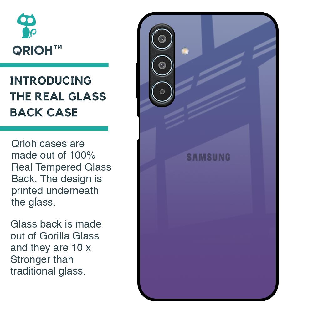 Indigo Pastel Glass Case For Samsung Galaxy M35 5G