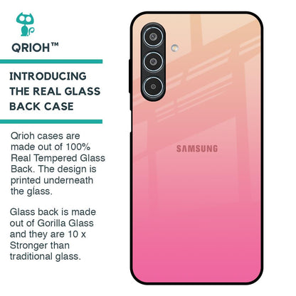 Pastel Pink Gradient Glass Case For Samsung Galaxy M35 5G