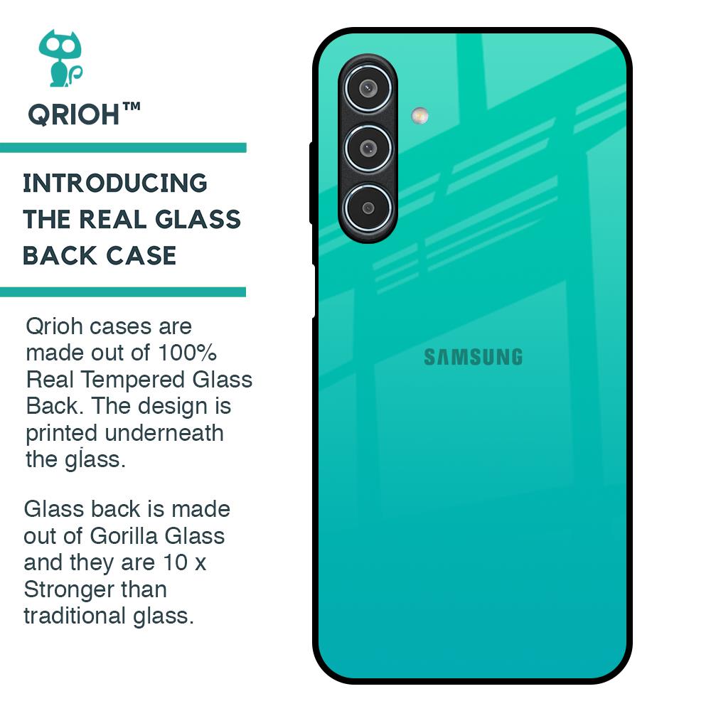 Cuba Blue Glass Case For Samsung Galaxy M35 5G