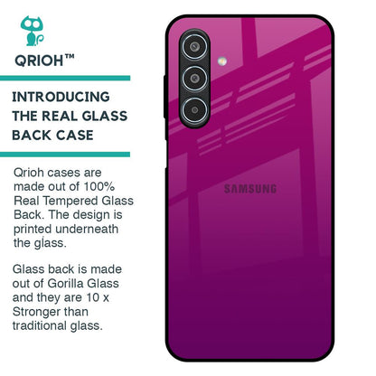 Magenta Gradient Glass Case For Samsung Galaxy M35 5G