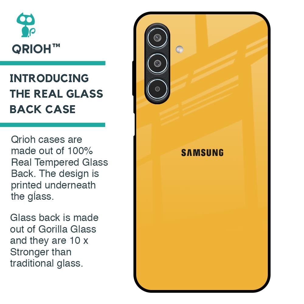 Fluorescent Yellow Glass case for Samsung Galaxy M35 5G