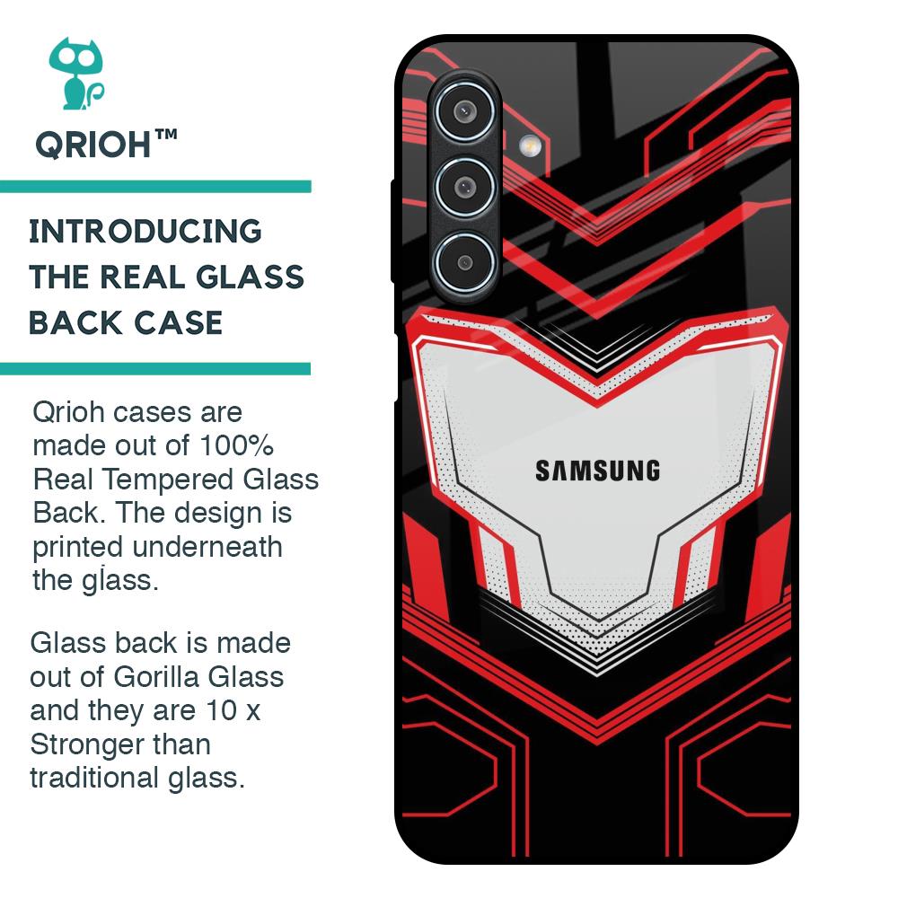 Quantum Suit Glass Case For Samsung Galaxy M35 5G