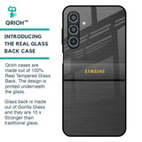 Grey Metallic Glass Case For Samsung Galaxy M35 5G