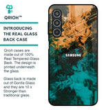Watercolor Wave Glass Case for Samsung Galaxy M35 5G