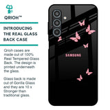 Fly Butterfly Glass Case for Samsung Galaxy M35 5G