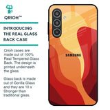 Magma Color Pattern Glass Case for Samsung Galaxy M35 5G