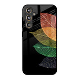 Colorful Leaves Samsung Galaxy F55 5G Glass Back Cover Online