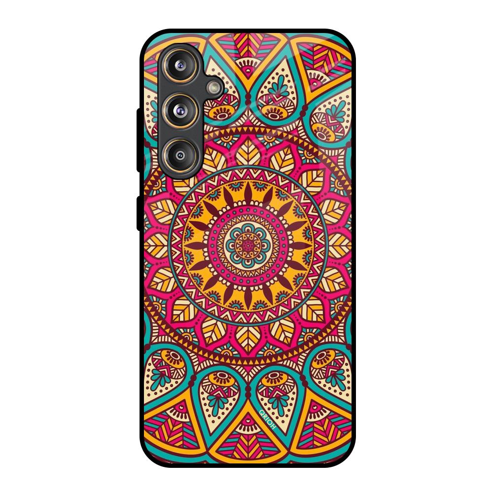 Elegant Mandala Samsung Galaxy F55 5G Glass Back Cover Online