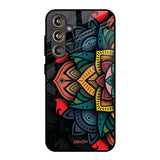 Retro Gorgeous Flower Samsung Galaxy F55 5G Glass Back Cover Online