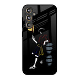 Luffy Line Art Samsung Galaxy F55 5G Glass Back Cover Online