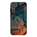Geographical Map Samsung Galaxy F55 5G Glass Back Cover Online