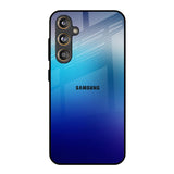 Blue Rhombus Pattern Samsung Galaxy F55 5G Glass Back Cover Online