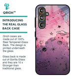 Space Doodles Glass Case for Samsung Galaxy F55 5G