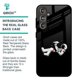 Space Traveller Glass Case for Samsung Galaxy F55 5G