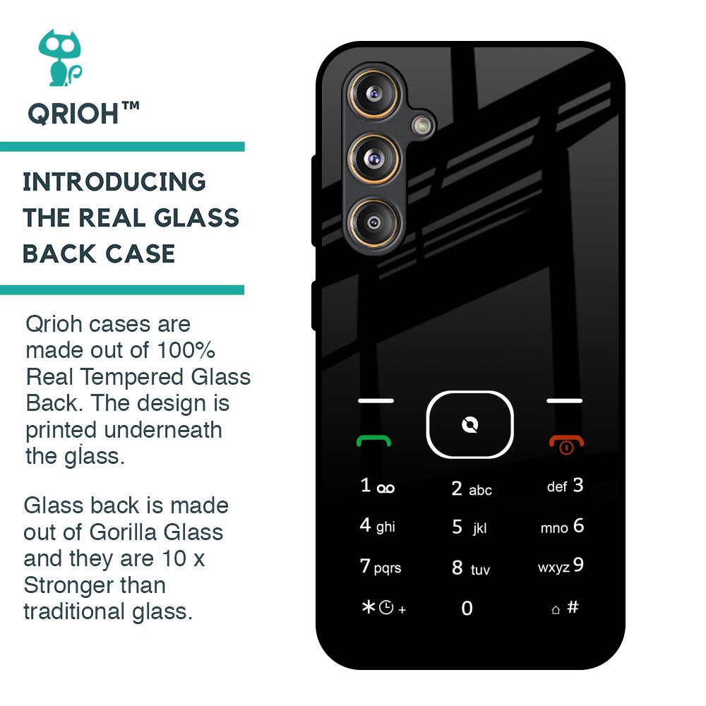 Classic Keypad Pattern Glass Case for Samsung Galaxy F55 5G