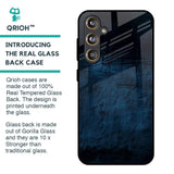 Dark Blue Grunge Glass Case for Samsung Galaxy F55 5G